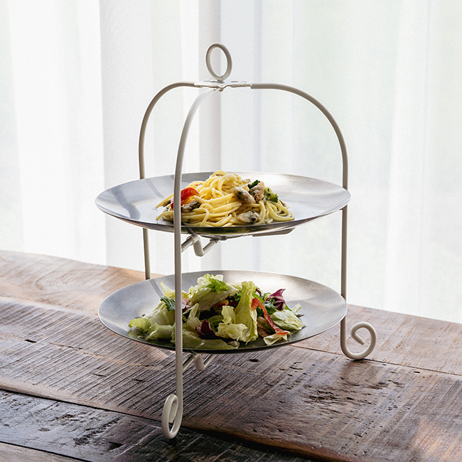 Dolce Foldable Cake Stand 2-tier