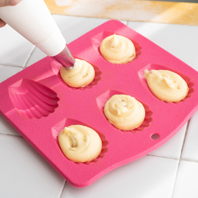 Silicone Bake Mold 6-cup MADELEINE