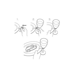 カジュアルプロダクト プレートクリップforワイングラス バーレストラン