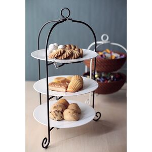 カジュアルプロダクト ドルチェフォールダブルケーキスタンド 折りたたみ式 ティーコーヒー