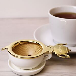 カジュアルプロダクト ティータイムティーストレーナーセット カフェ 受け皿付き