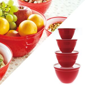 カジュアルプロダクト とにかく使い勝手のいいふた付きボウルRD キッチン雑貨 保存容器