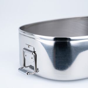 カジュアルプロダクト ゼブラオーバルランチボックス お弁当箱 ステンレス