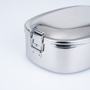 カジュアルプロダクト ゼブラオーバルランチボックス お弁当箱 ステンレス