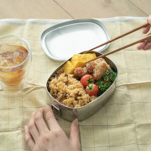 カジュアルプロダクト ゼブラオーバルランチボックス お弁当箱 ステンレス