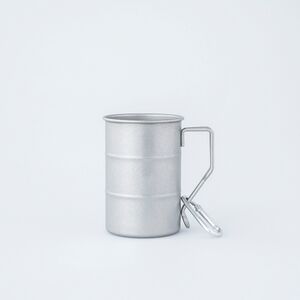 ヴィンテージイノックス ドラム缶マグカラビナ付き ティーコーヒー アウトドア