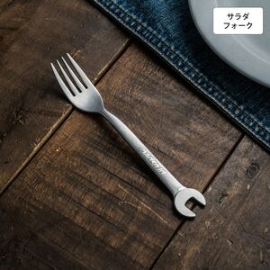 ヴィンテージイノックス スパナサラダフォーク アウトドア