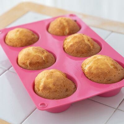 Silicone Bake Mold 6-cup MUFFIN
