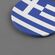 カジュアルプロダクト ワールドフラッグコースター ギリシャ 国旗モチーフ