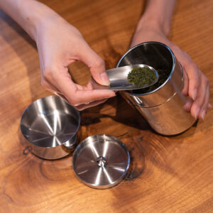 ステンレスお茶缶