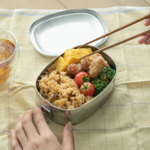 ステンレス オーバルランチボックス