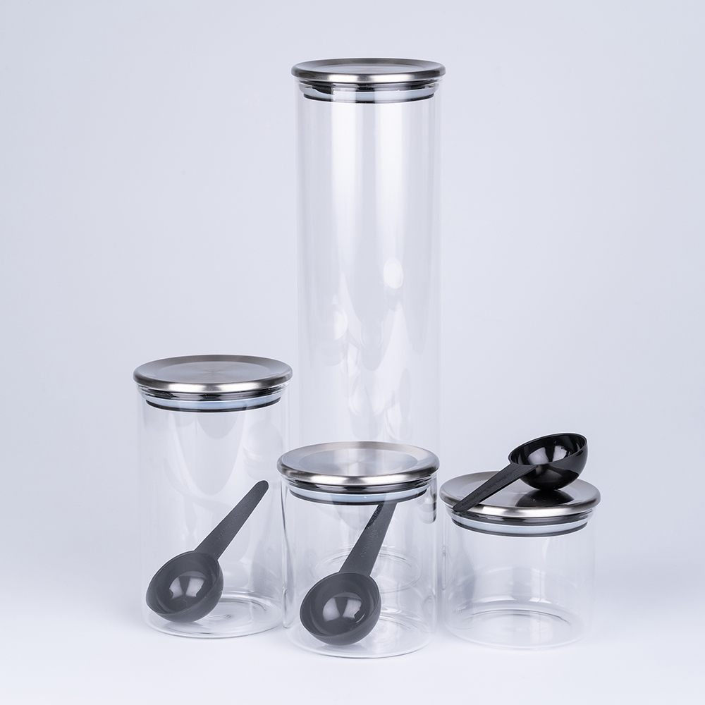 スタンダード ガラスキャニスター ステンレスリッド - 画像 (2)